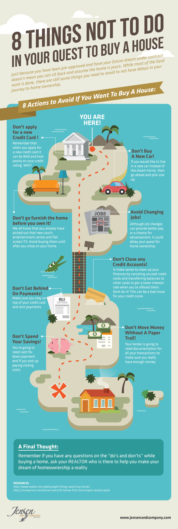 8 Things Not To Do In Your Quest To Buy A House