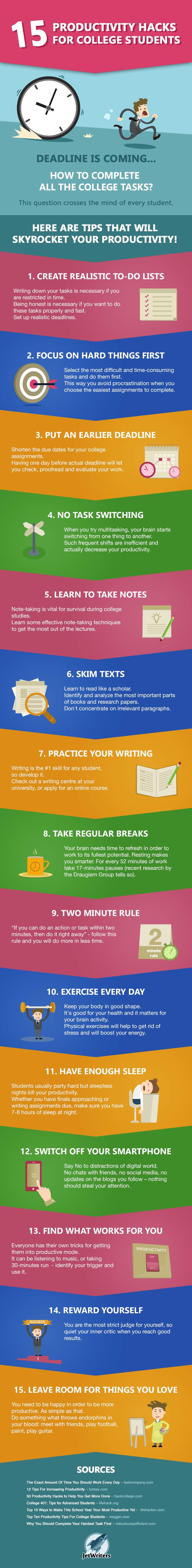 15 Productivity Hacks For College Students