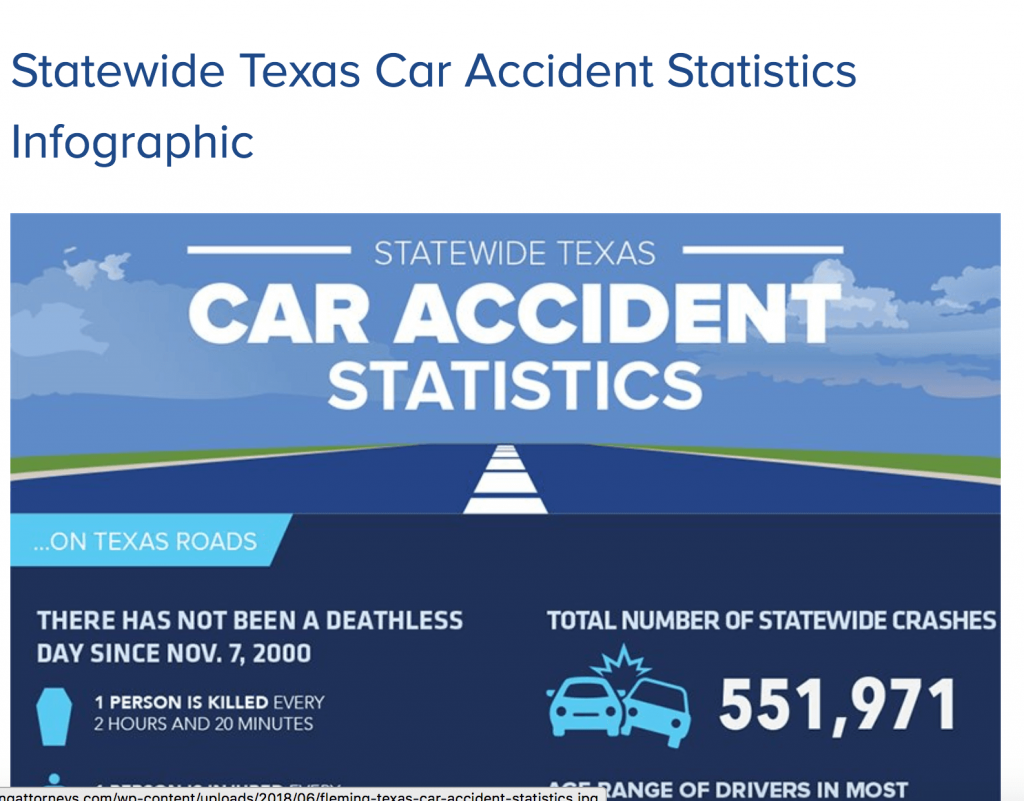 Texas Car Accidents Infographic Portal