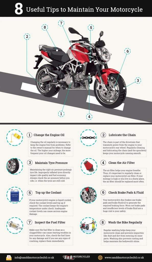 8 Useful Tips to Maintain Your Motorcycle