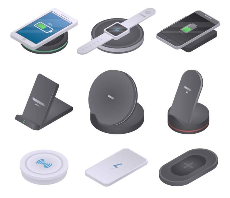 wireless-charger-icons-set