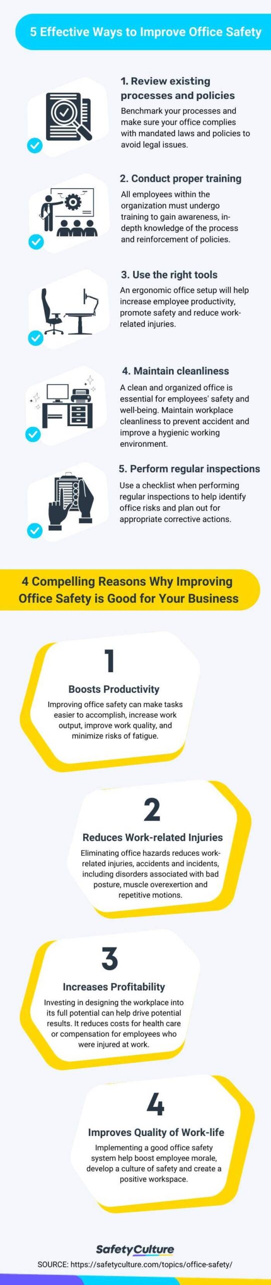 Effective ways to improve office safety