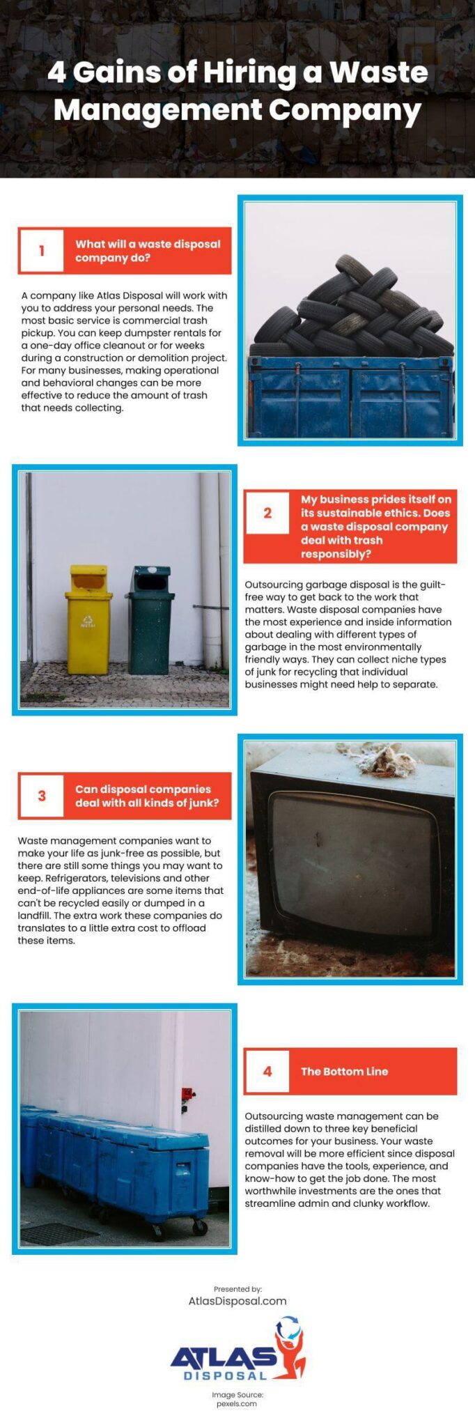 4 Gains of Hiring a Waste Management Company Infographic Portal