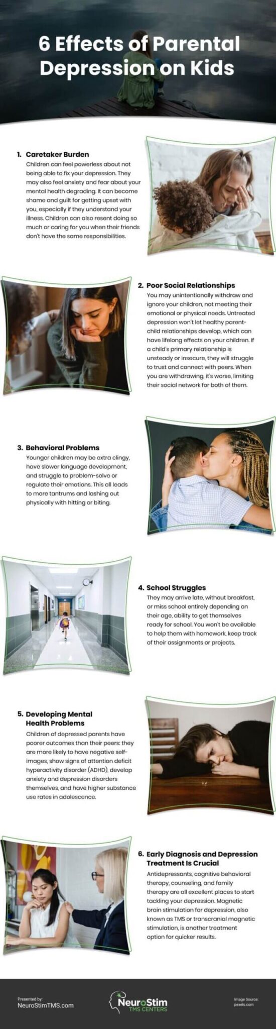 6 Effects of Parental Depression on Kids - Infographic Portal