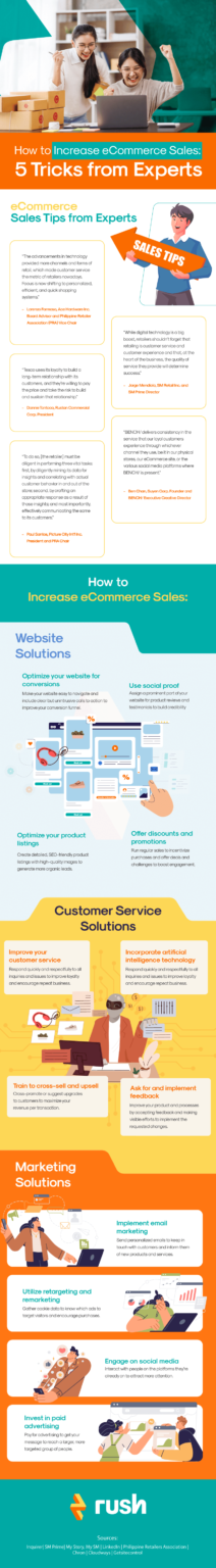 How to Increase eCommerce Sales: 5 Tricks from Experts - Infographic Portal